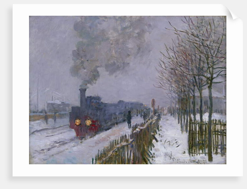 Train in the Snow or The Locomotive, 1875 by Claude Monet