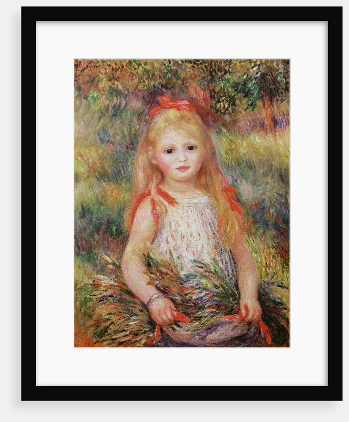 Little Girl Carrying Flowers, or The Little Gleaner, 1888 by Pierre Auguste Renoir