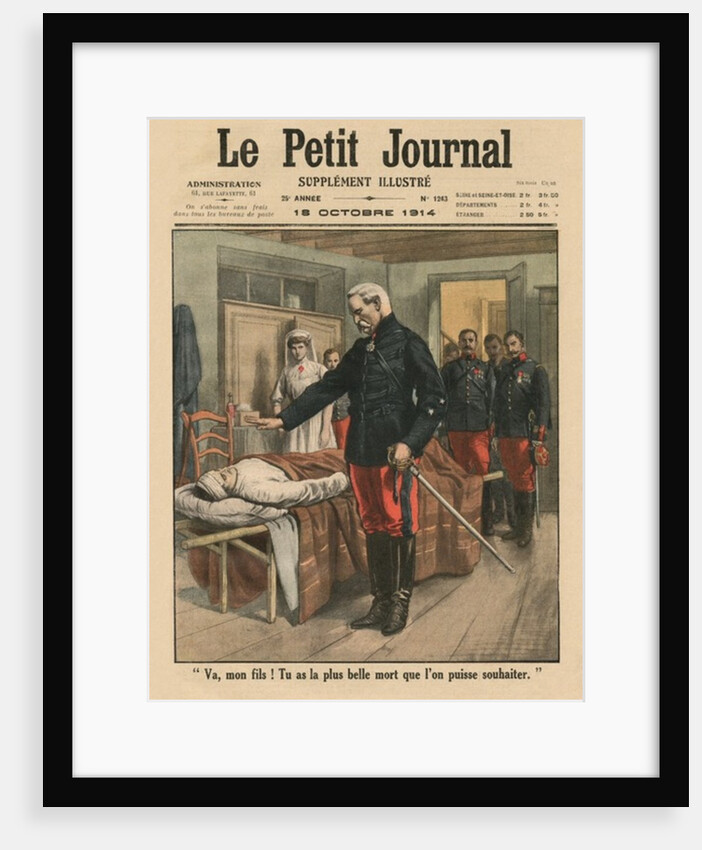 Go, my son, you've got the most beautiful death than one can wish by French School