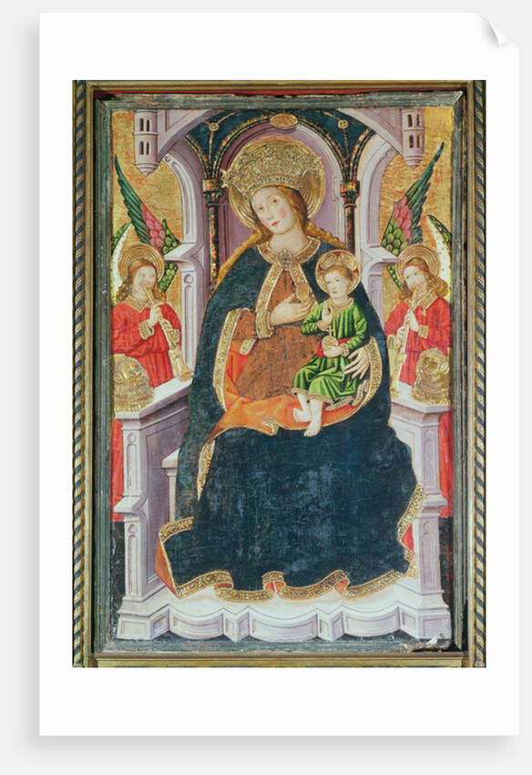 Virgin and Child with Angel Musicians by Master of Burgo de Osma