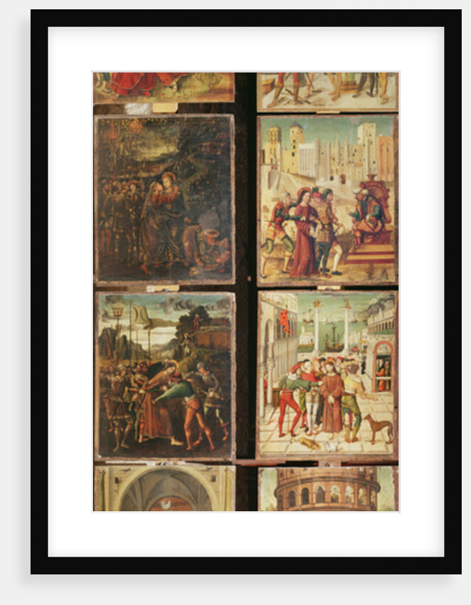 Left panel of the Retable of the Passion, 1517-20 by Antonio Ronzen