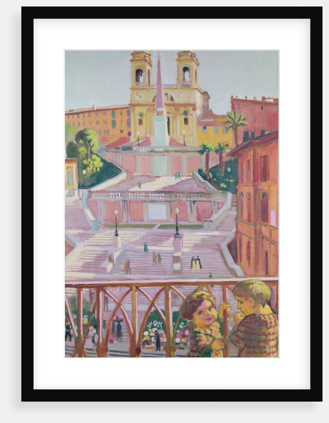 Spanish Steps and the Trinità dei Monti church, Rome, 1928 by Maurice Denis