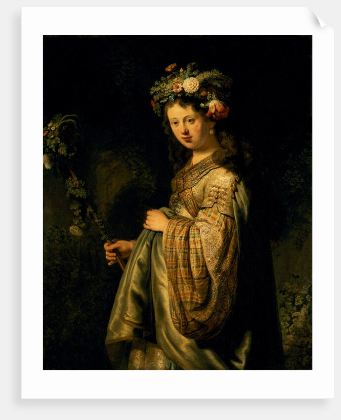 Saskia as Flora, 1634 by Rembrandt Harmensz. van Rijn