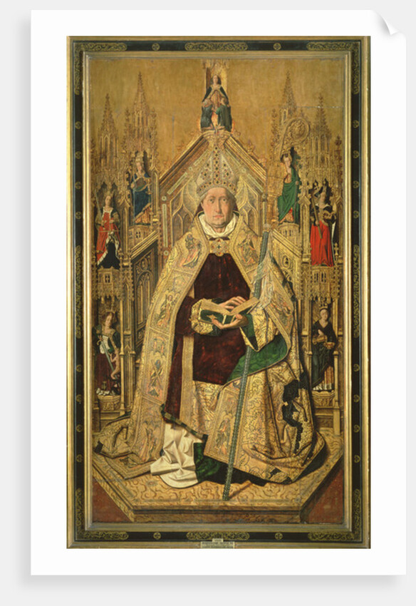 St. Dominic enthroned as Abbot of Silos, 1474 by (c.1435/40-1500) Bermejo