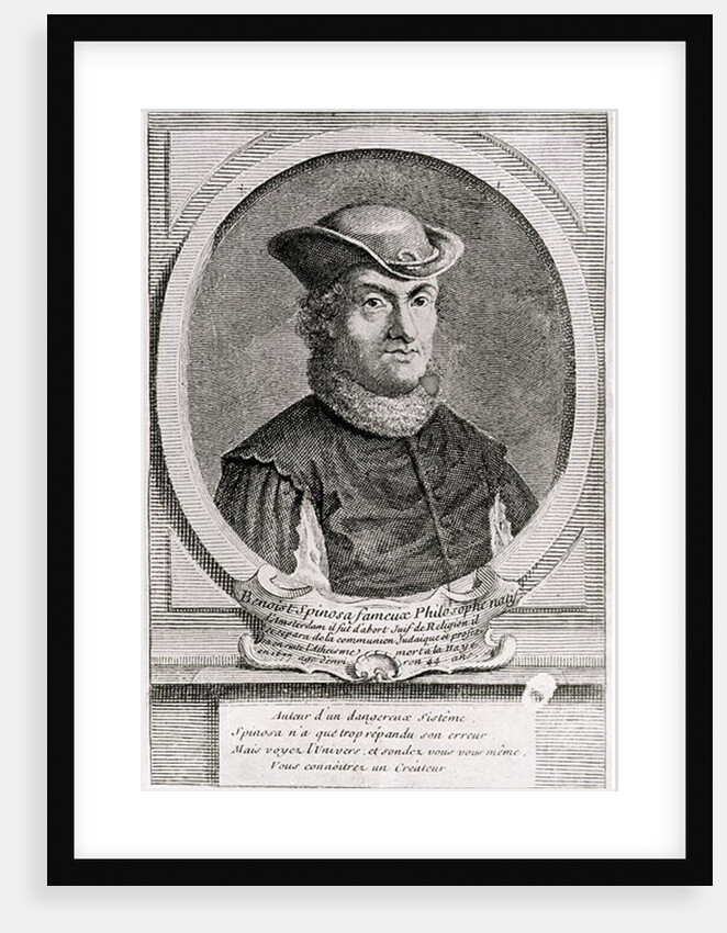 Portrait of Baruch or Benedict Spinoza, Dutch philosopher by School Dutch