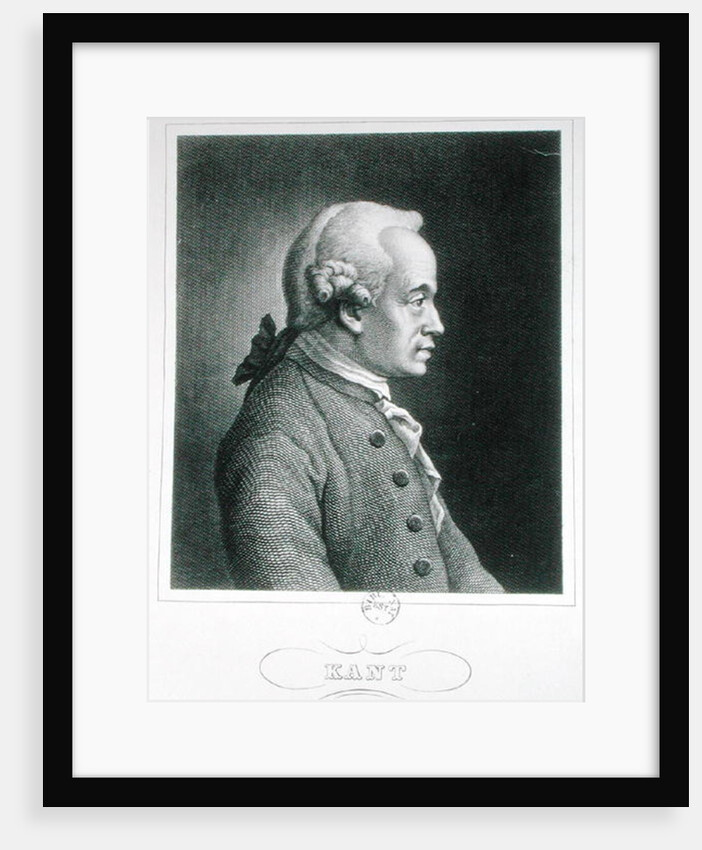Portrait of Emmanuel Kant, German philosopher by French School