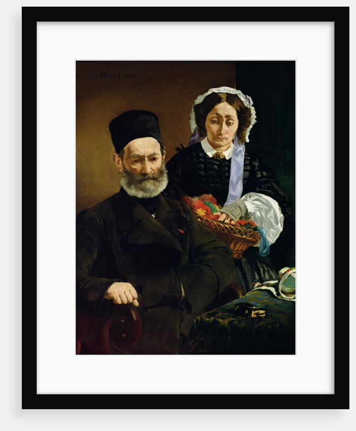 Portrait of Monsieur and Madame Auguste Manet, 1860 by Edouard Manet