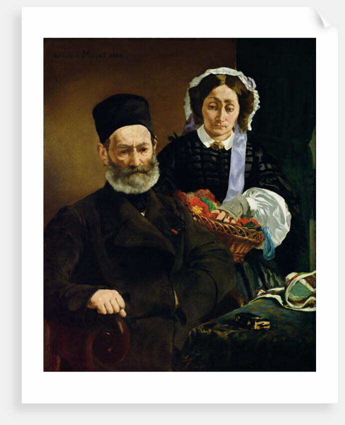 Portrait of Monsieur and Madame Auguste Manet, 1860 by Edouard Manet