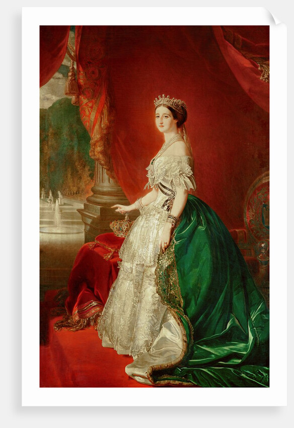 Empress Eugenie of France wife of Napoleon Bonaparte III by Franz Xaver Winterhalter