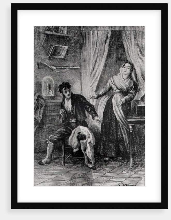 Illustration from 'Colomba' by Prosper Merimee by Jules Worms