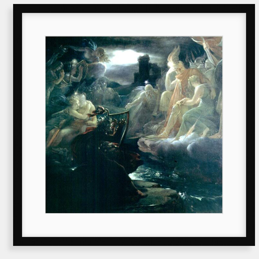 Ossian Conjuring up the Spirits on the Banks of the River Lora with the Sound of his Harp, 1801 by Francois Pascal Simon Baron Gerard