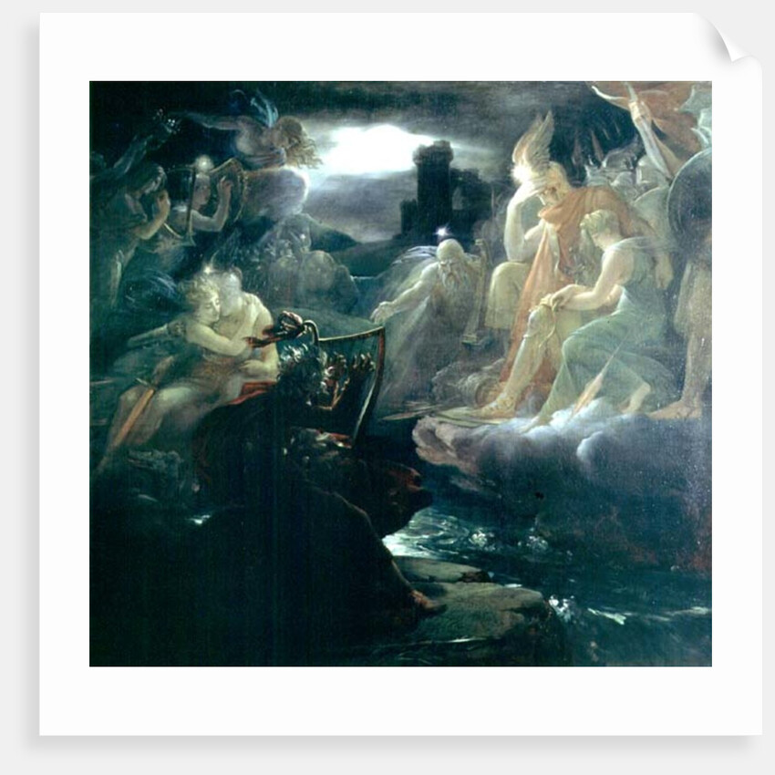 Ossian Conjuring up the Spirits on the Banks of the River Lora with the Sound of his Harp, 1801 by Francois Pascal Simon Baron Gerard