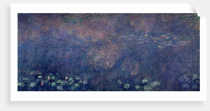 Waterlilies: Two Weeping Willows, centre left section, c.1915-26 by Claude Monet