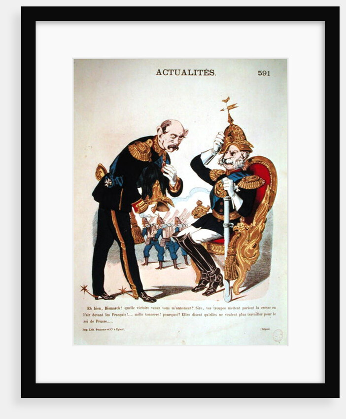 Ah good, Bismarck! What victory have you come to tell me about ?... by French School