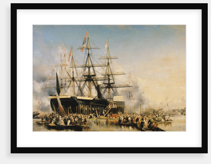 King Louis-Philippe Disembarking at Portsmouth, 8th October 1844, 1846 by Louis Eugene Gabriel Isabey