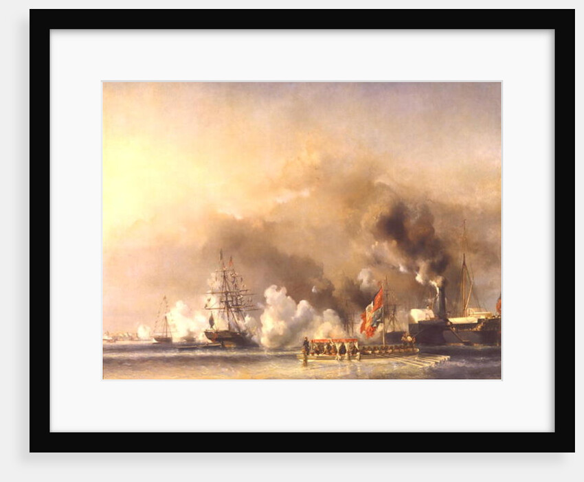King Louis-Philippe Escorting Queen Victoria Aboard the Royal Yacht 'Victoria and Albert' at Treport, 7th September 1843, 1844 by Louis Eugene Gabriel Isabey