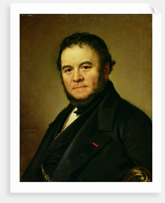 Marie Henri Beyle, known as Stendhal, 1840 by Johan Olaf Sodermark