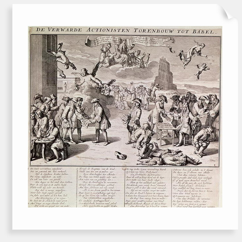 The disastrous experiment with paper money by John Law by Flemish School