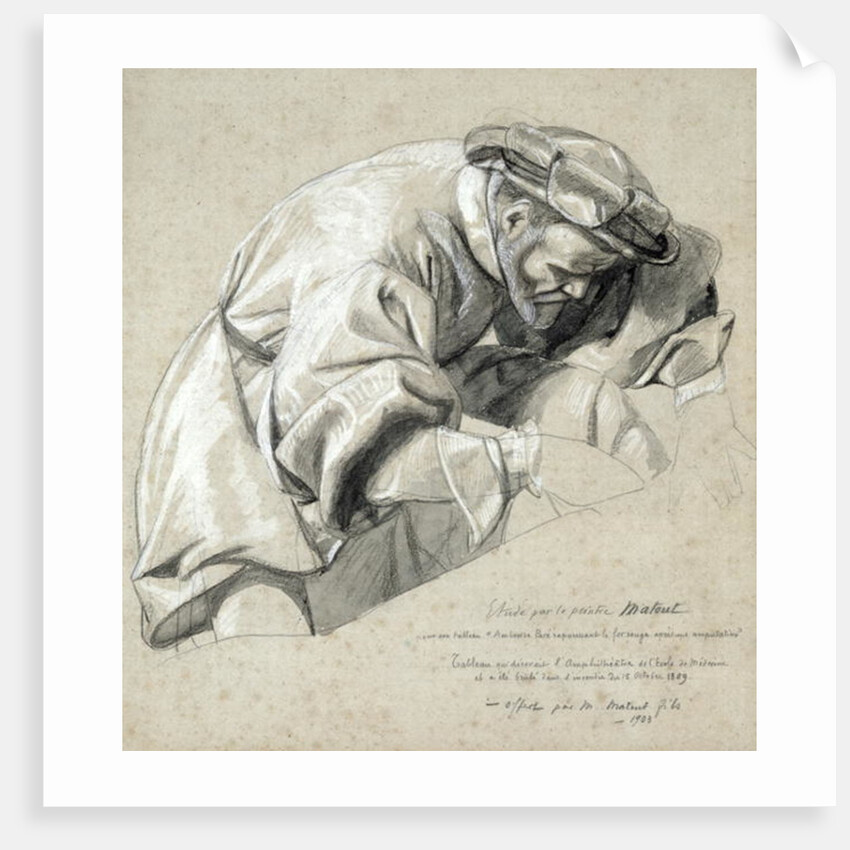 Study of Ambroise Pare the 'Father of Modern Surgery' by Louis Nicolas Matout