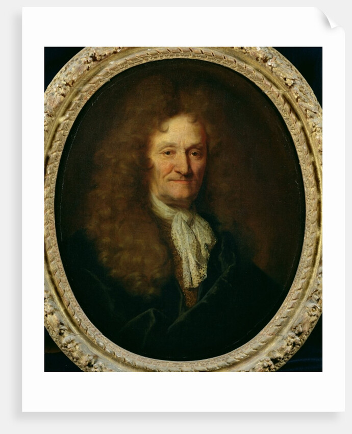 Portrait of Jean de La Fontaine by Nicolas de Largilliere