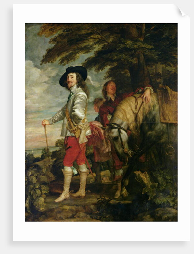 King Charles I of England out Hunting, c.1635 by Anthony van Dyck