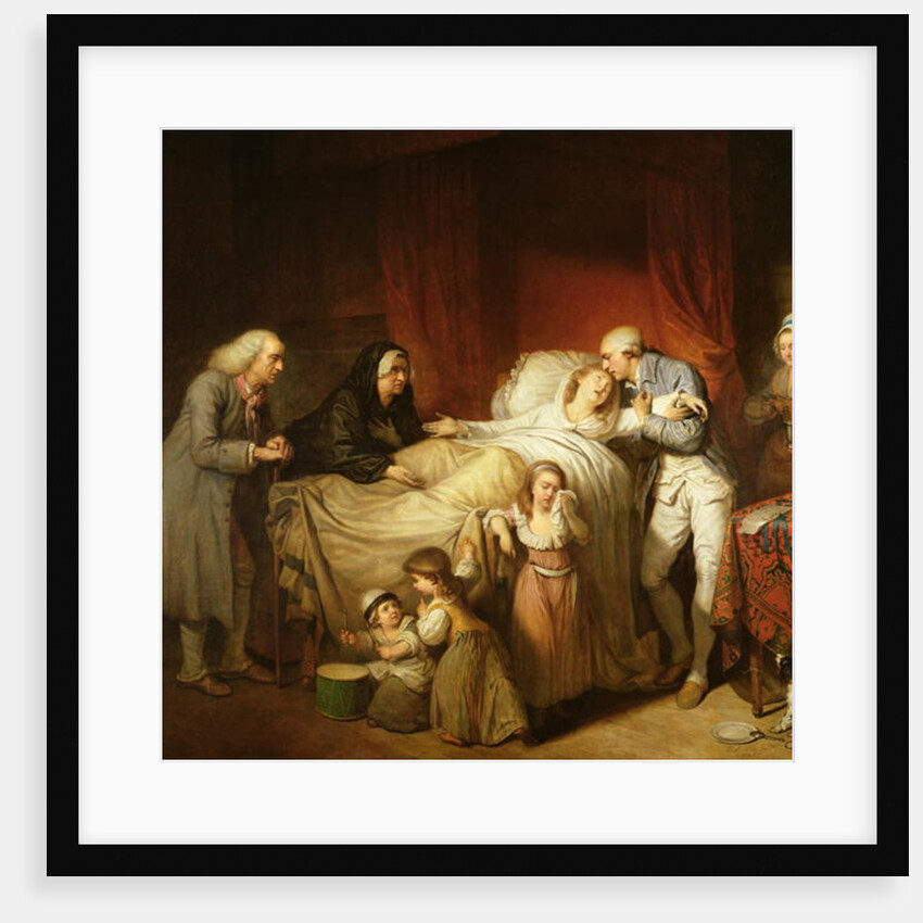 The Last Moments of the Beloved Wife, 1784 by Pierre Alexandre Wille