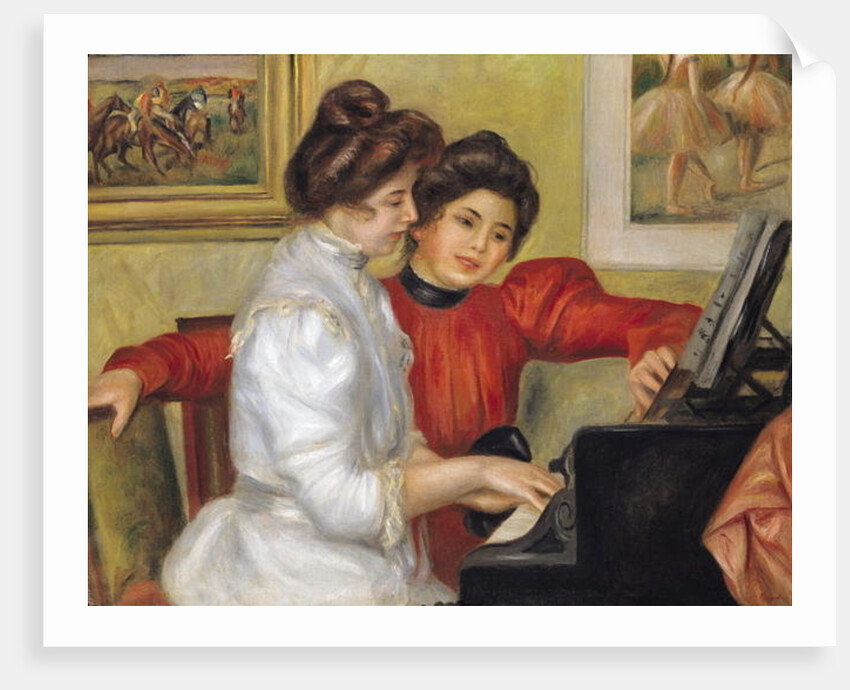 Yvonne and Christine Lerolle at the piano, 1897 by Pierre Auguste Renoir