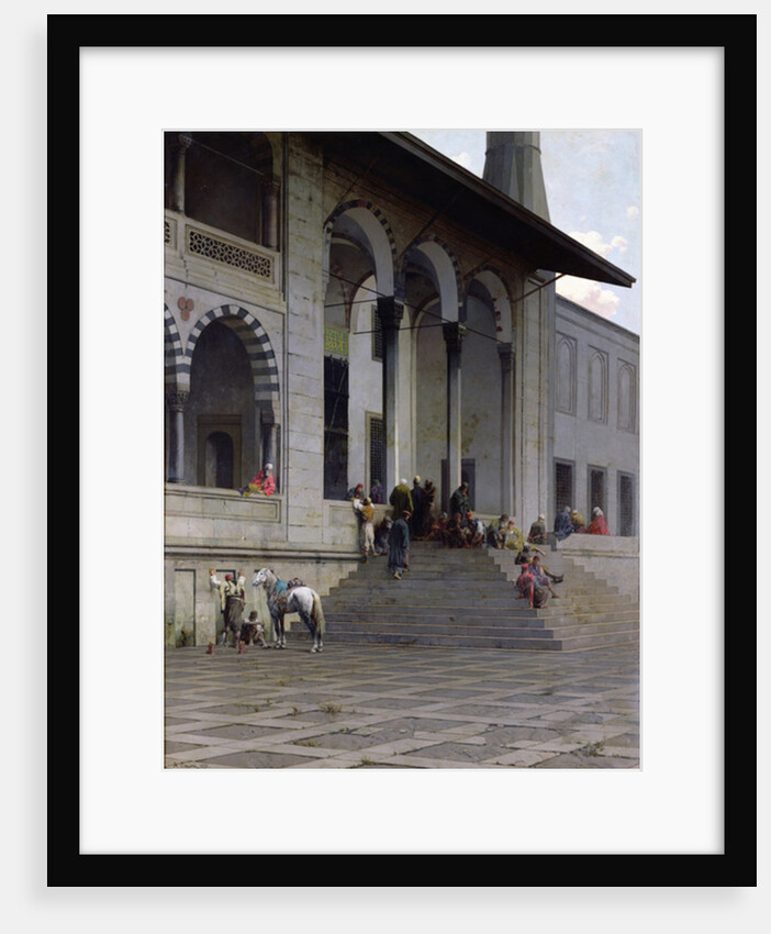 The Entrance to the Yeni-Djami Mosque in Constantinople, 1870 by Alberto Pasini