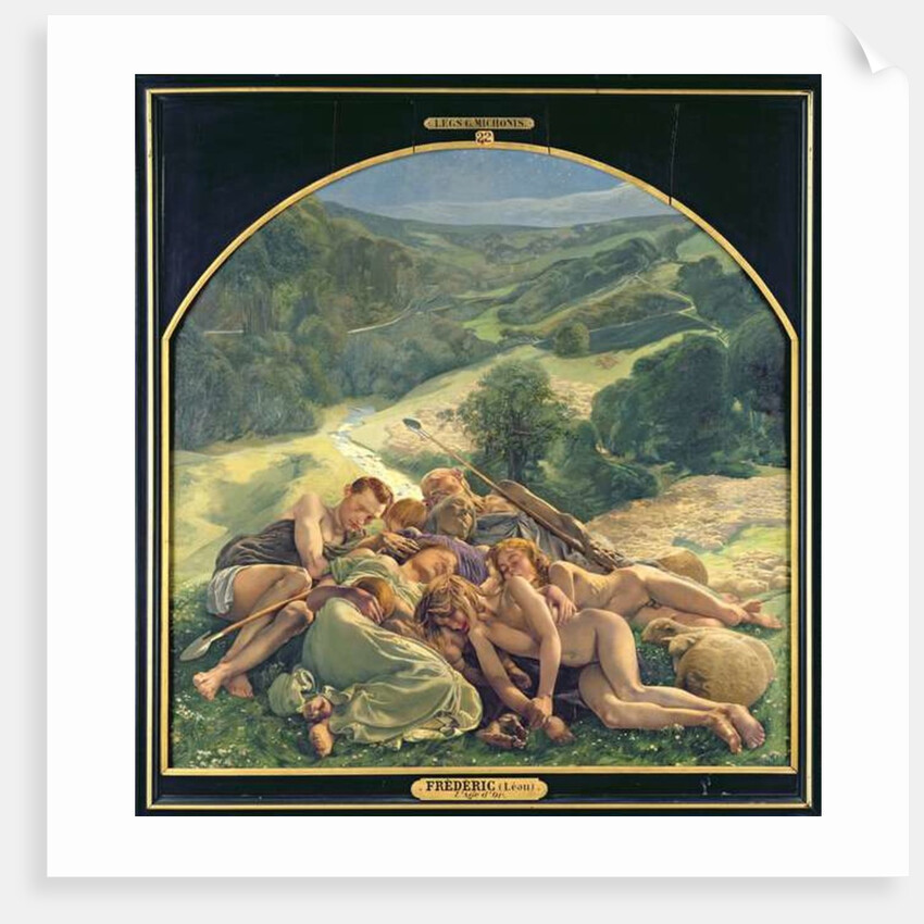 Night, central section of 'The Golden Age' Triptych, 1900 by Leon Henri Marie Frederic