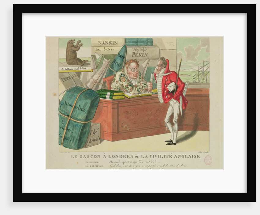 The Gascon in London, or English Civility, 1806 by French School