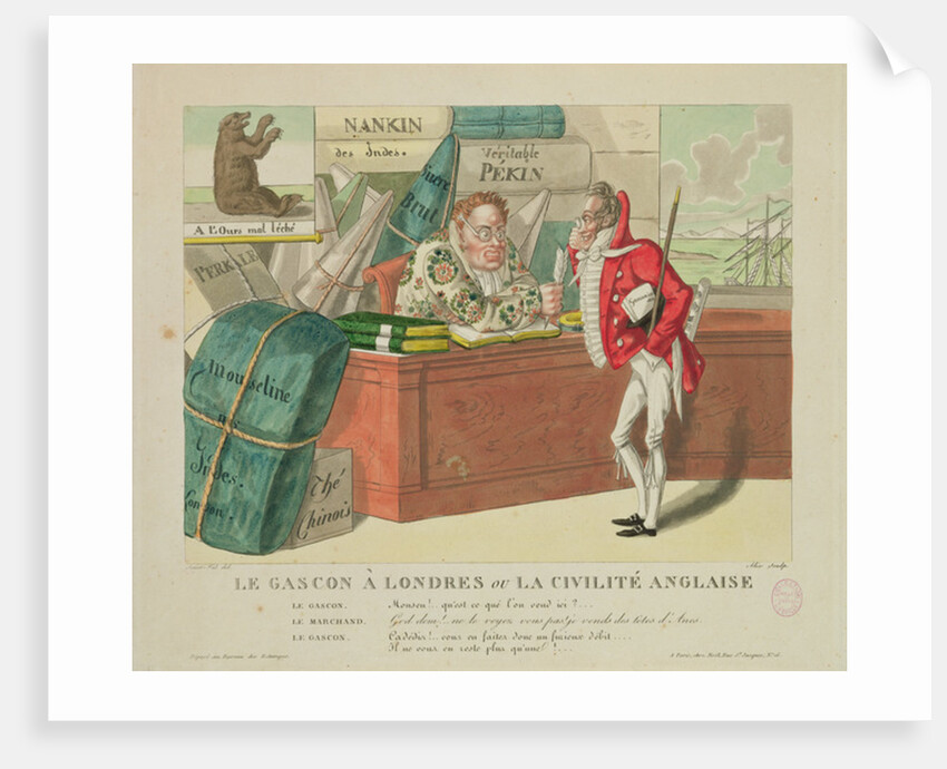 The Gascon in London, or English Civility, 1806 by French School