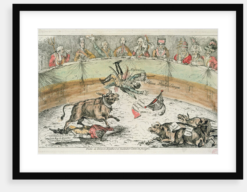 Spanish Bull, caricature of Joseph Bonaparte, King of Spain, 1809 by Spanish School
