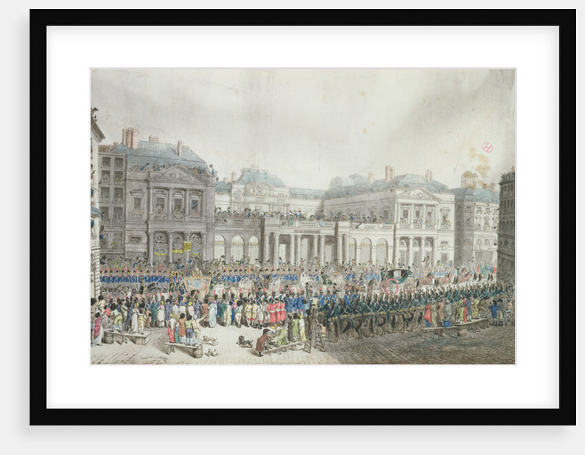 Napoleon's coronation procession passing the Council of State, 2 December 1804 by French School