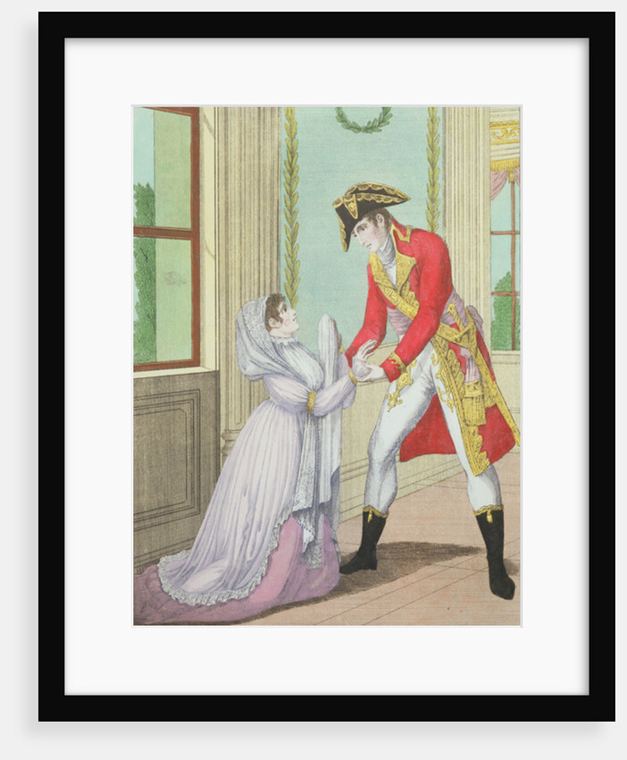 Grace granted by Napoleon to Madame de Polignac for her husband Armand Polignac, 1804 by French School