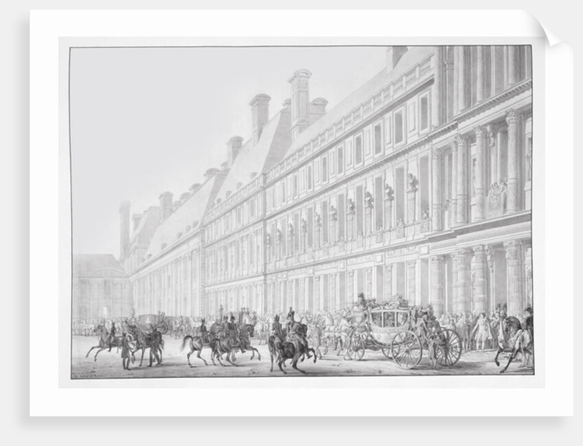 Departure from the Tuileries Palace of Emperor Napoleon I and Empress Josephine for their Coronation at Notre-Dame Cathedral on 2 December, 1804 by Jean-Baptiste Isabey