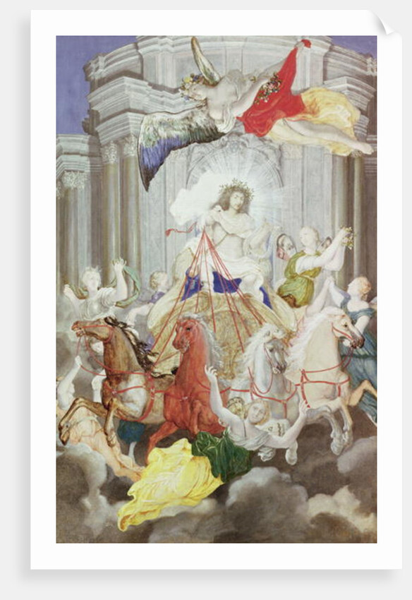 Triumph of King Louis XIV of France driving the Chariot of the Sun preceded by Aurora by Joseph Werner