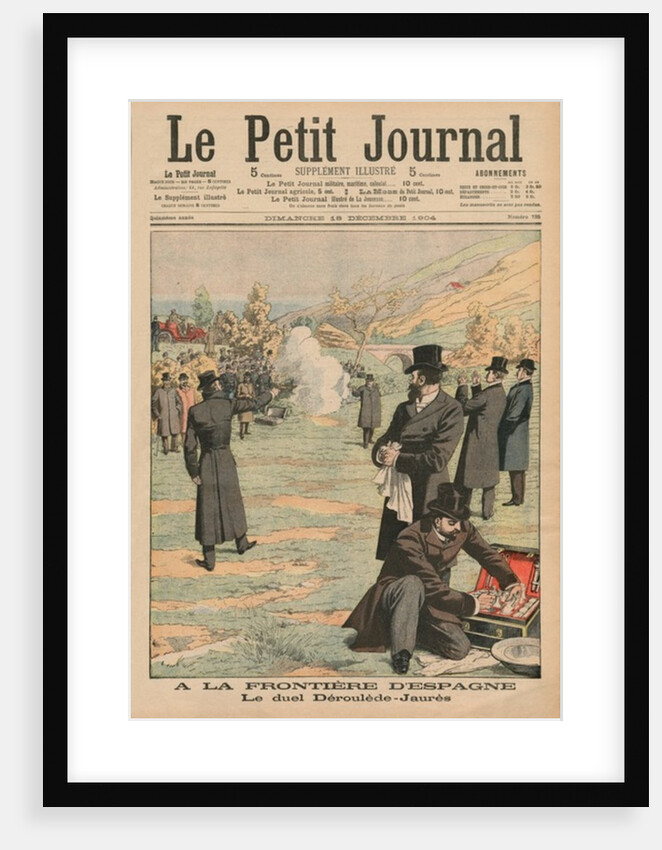 At the Spanish frontier, duel between Paul Deroulede and Jean Jaures by French School