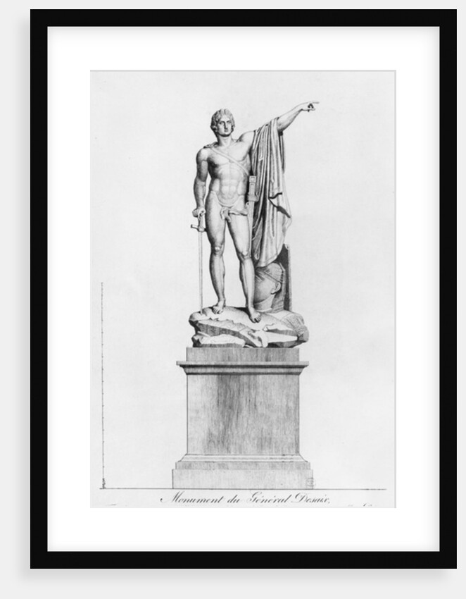 Design for a Monument to General Desaix de Veygoux by the sculptor Claude Dejoux, Place des Victoires, Paris, 1806 by French School