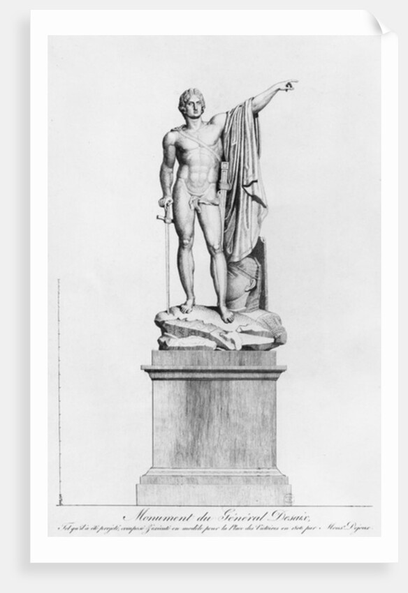 Design for a Monument to General Desaix de Veygoux by the sculptor Claude Dejoux, Place des Victoires, Paris, 1806 by French School