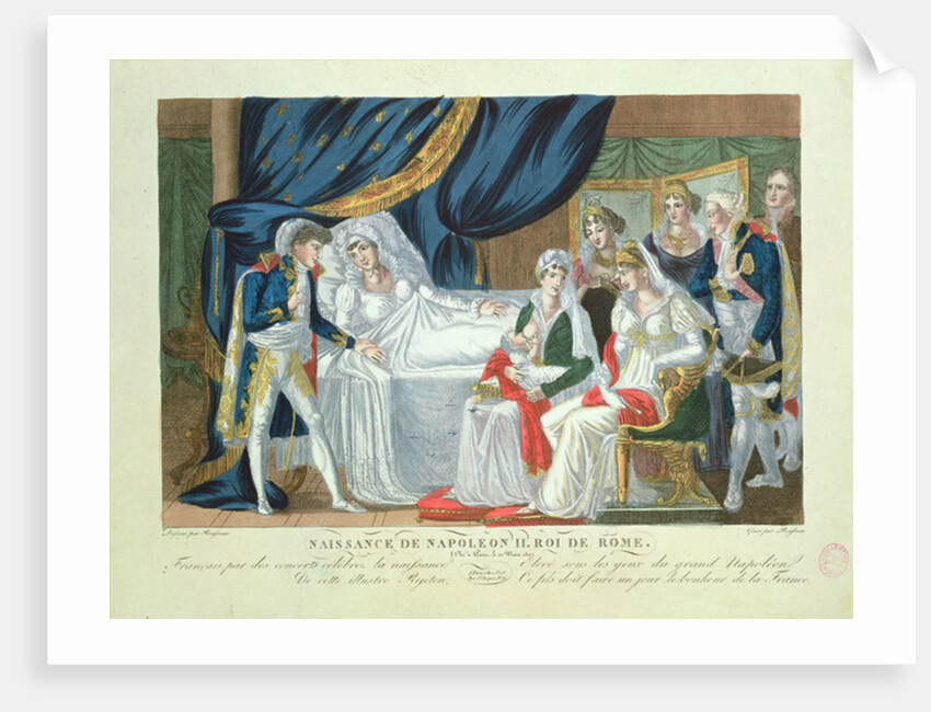 Birth of Napoleon II, King of Rome, 20th March, 1811 by French School