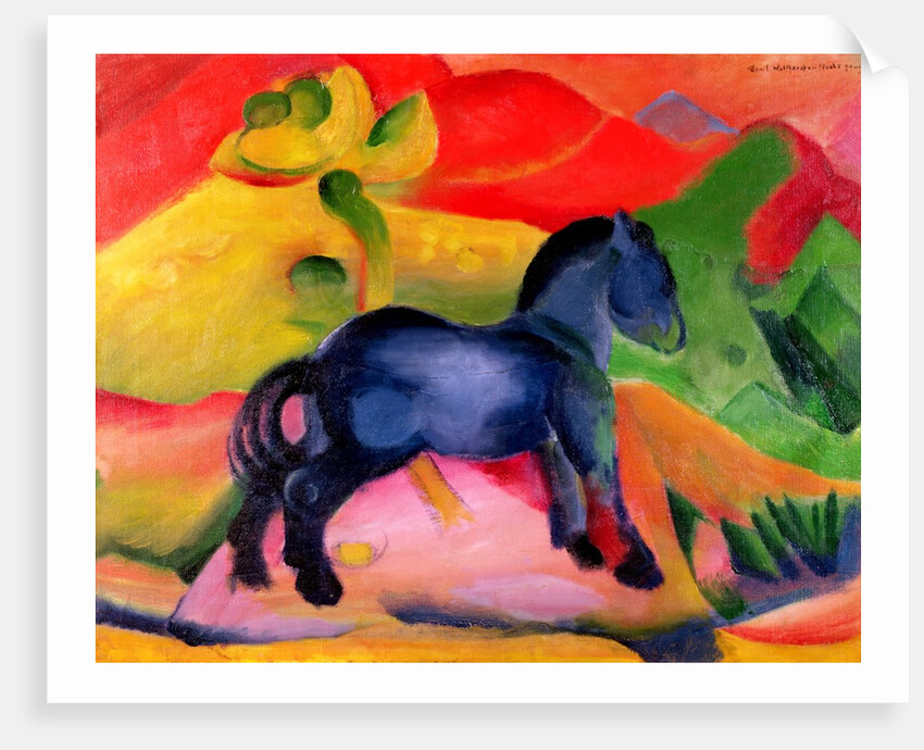 Little Blue Horse, 1912 by Franz Marc