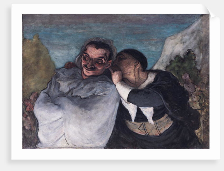 Crispin and Scapin, or Scapin and Sylvester, c.1863-65 by Honore Daumier