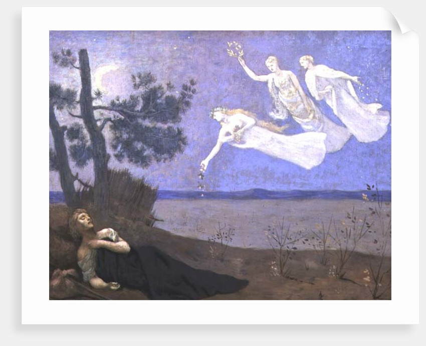 The Dream: 'In his sleep he saw Love, Glory and Wealth appear to him', 1883 by Pierre Puvis de Chavannes