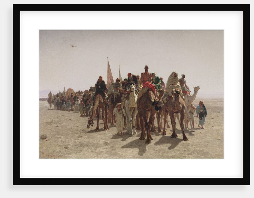 Pilgrims Going to Mecca, 1861 by Leon-Auguste-Adolphe Belly