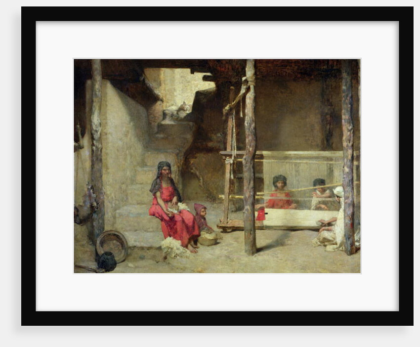 Weavers at Bou-Saada by Gustave Guillaumet