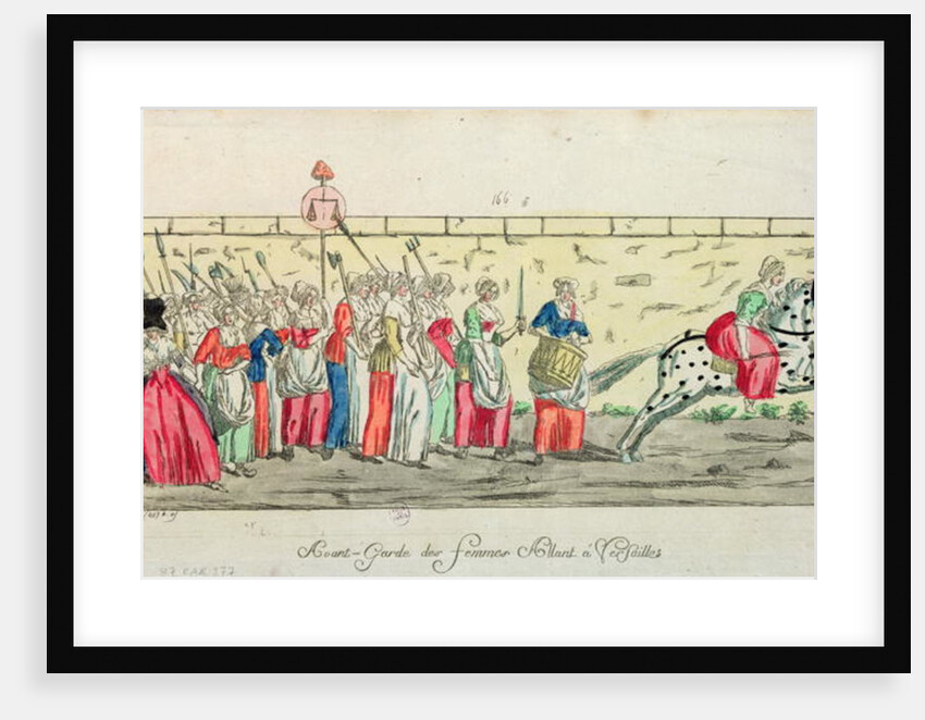 Advanced guard of the women going to Versailles on 5th October 1789 by French School