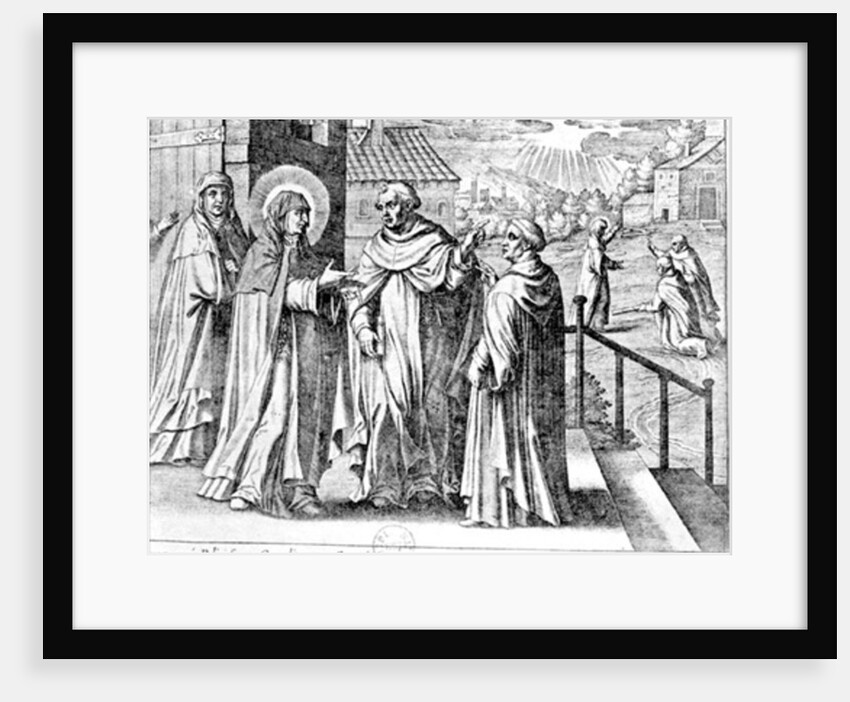 Meeting between St. John of the Cross and St. Teresa of Avila by French School