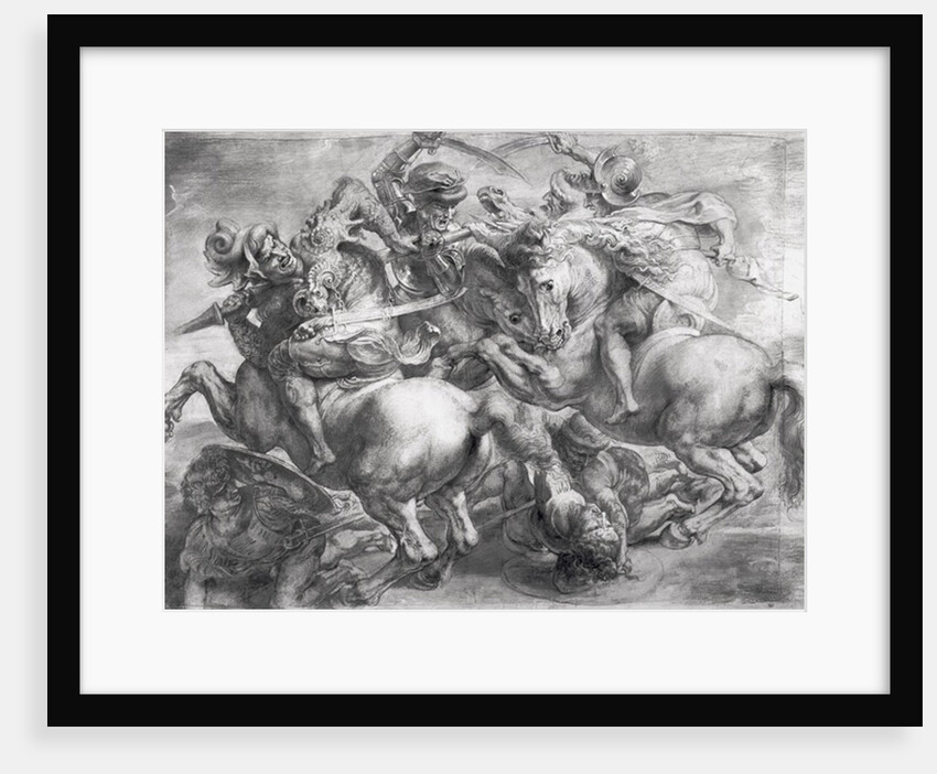 The Battle of Anghiari, after Leonardo da Vinci, 17th century by Peter Paul Rubens