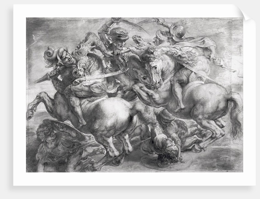 The Battle of Anghiari, after Leonardo da Vinci, 17th century by Peter Paul Rubens