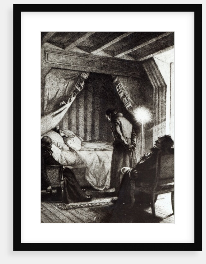 The Death of Emma Bovary from 'Madame Bovary' by Gustave Flaubert by Alfred Paul Marie Richemont